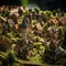 Enchanting Medieval Village Diorama with charming houses