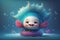 Enchanting Mermaid: A Super Cute Pixar Style Smile Underwater