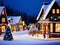 Enchanting Miniature Christmas Village Sets A Snowy Wonderland in Miniature.AI Generated