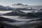 Enchanting Misty Mountains A Serene Morning View.AI Generated