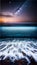 Enchanting Moonlit Seascape illustration Artificial Intelligence artwork generated