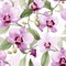 Enchanting Orchid Magic Seamless Design