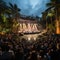 Enchanting Outdoor Symphony: Grand Musical Performance in Modern Amphitheater