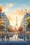 Enchanting Paris: A Poster of Urban Elegance