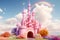 Enchanting Pink Princess Castle: Fairy-Tale Magic