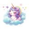 Enchanting realm of our majestic unicorn - a symbol of hope, magic, and love. Generative Ai