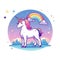 Enchanting realm of our majestic unicorn - a symbol of hope, magic, and love. Generative Ai