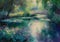 Enchanting Reflections: A Dreamy Journey Through a Bridge Pond\\\'s