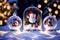 Enchanting Santa Claus Snow Globes for a Magical Holiday Decor.AI Generated