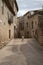 Enchanting street view of aged houses in the small town of Vilert, Spain