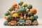 Enchanting Toy Treehouse Village: Colorful Play Set with Miniature Cars, trees and Animals