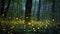 Enchanting Twilight Ballet: Forest Fireflies
