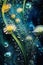 Enchanting Underwater Rain: A Closeup View of Dewy Hydrogen Drop