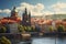 Enchanting view of the historic city of Prague