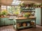 Enchanting Vintage: The Delightful Green Cottage Kitchen