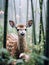 Enchanting world of deer amid the beauty of nature.