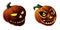Enchantingly Eerie Halloween Pumpkin: Piercing Flames Illuminate Its Gaze AI Generated