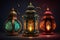 the enchantment of ramadan a serene scene of ornate lanterns