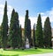 Enclosed court of Basilica Santa Croce ,Florence