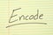 Encode On A Yellow Legal Pad