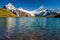 Encountering Bachalpsee when hiking First to Grindelwald Bernese Alps, Switzerland.