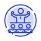 Encourage, Growth, Mentor, Mentorship, Team Blue Dotted Line Line Icon