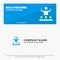 Encourage, Growth, Mentor, Mentorship, Team SOlid Icon Website Banner and Business Logo Template