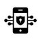 Encrypted Antivirus app Isolated Vector icon which can easily modify or edit