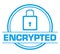 Encrypted Blue Circular Badge Style
