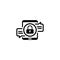 Encrypted Messaging Icon. Flat Design