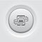 Encrypted Messaging Icon. Grey Button Design