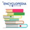 Encyclopedia Pile Vector. Books Stack With Bookmarks. Science, Learning Concept. Dictionary, Literature Textbook Icon