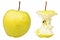 End core and whole golden delicious apple