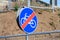 End of cycle lane sign