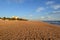 The end of the day - breathtaking Playa del Matorral in the rays of the sunset, Morro Jable, Fuerteventura