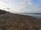 At the end of the day on Happisburgh beach