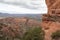 The end of the hiking trail at Cathedral Rock Sedona