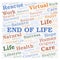 End Of Life word cloud