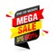 End of month mega sale banner