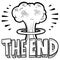 The End mushroom cloud sketch