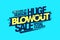 End of season huge blowout sale banner or flyer template