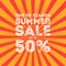 End of season summer big sale banner