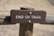 End of Trail sign. Taken in John Day Fossil Beds National Monument in Oregon, at the Painted Hills Unit