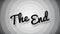 The end typography old movie animation title screen