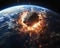 The End of the World: A Large Explosion Rocks the Debris in Spac