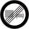 The end of the zone prohibiting overtaking trucks.