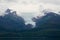 Endicott Arm, Alaska, USA: A small glacier under a cloudy sky in the Endicott Arm