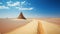 Endless Adventure: Exploring the Vast Desert Sand Dunes. Generative AI