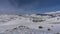 Endless expanses of high-altitude snow-covered plateau.
