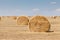 Endless fields of hay bails